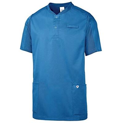 BP 1739-435-116-XL unisex bekväm tunika, 1/2 ärmar, pikéinsatser och armlyftsystem, 180,00 g/m² tygblandning, azurblå, XL BP 1739-435-116-XL unisex bekväm tunika, 1/2 ärmar, pikéinsatser och armlyftsystem, 180,00 g/m² tygblandning, azurblå, XL
