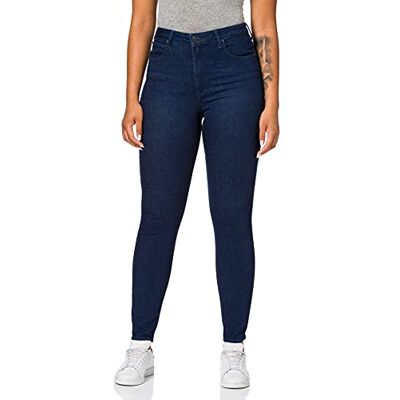 Lee Super High Scarlettjeans för kvinnor, Mörk Evita, 40W x 31L Lee Super High Scarlettjeans för kvinnor, Mörk Evita, 40W x 31L