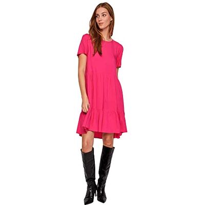Vila VIPAYA S/S Dress/SU – Noos, Rosa vinröd, 40 Vila VIPAYA S/S Dress/SU – Noos, Rosa vinröd, 40