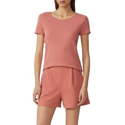 QS Ajour-t-shirt, papaya, XL QS Ajour-t-shirt, papaya, XL
