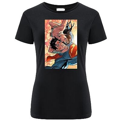 ERT GROUP Warner Bros. Wonder Woman 046, Kortärmad T-shirt dam, 100% bomull, Ensidigt levande tryck, Size XXS, Black, Sömlös design, Smidigt och elastiskt tyg för vardaglig lätthet ERT GROUP Warner Bros. Wonder Woman 046, Kortärmad T-shirt dam, 100% bomull, Ensidigt levande tryck, Size XXS, Black, Sömlös design, Smidigt och elastiskt tyg för vardaglig lätthet