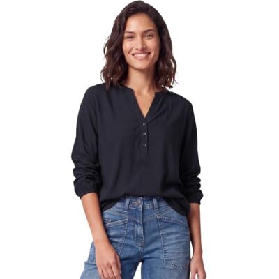 Cecil dam 3413892 långärmad tunika med delad hals, Urban Dark Blue, L Cecil dam 3413892 långärmad tunika med delad hals, Urban Dark Blue, L