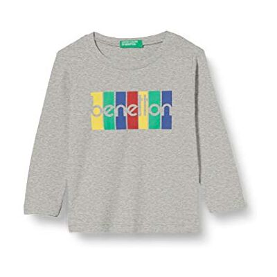 United Pojkar M/L T-shirt, Melange ljusgrå 501, 62 cm United Pojkar M/L T-shirt, Melange ljusgrå 501, 62 cm