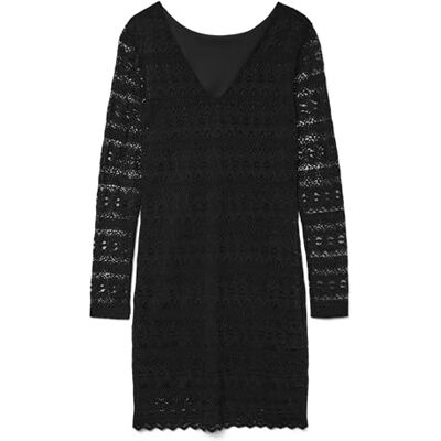 VERO MODA VMZOE 2-vägs LS Short Dress JRS NOOS, svart, L VERO MODA VMZOE 2-vägs LS Short Dress JRS NOOS, svart, L
