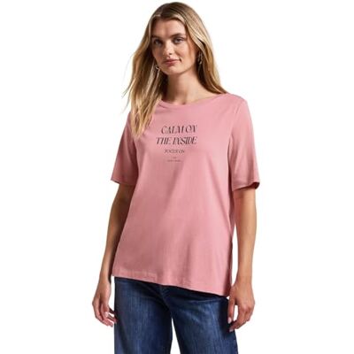 Street One mjuk damskjorta med Wording, Blush Peach, 36 Street One mjuk damskjorta med Wording, Blush Peach, 36