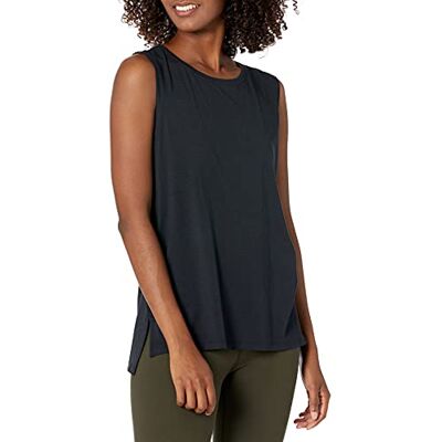 Amazon Essentials Core 10 Dam Topp i Mjukt Bomullsblandning med Full Täckning - Svart - XL Amazon Essentials Core 10 Dam Topp i Mjukt Bomullsblandning med Full Täckning - Svart - XL