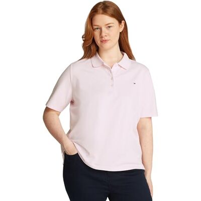 Tommy Hilfiger dam CRV 1985 REG PIQUE POLO SS WW0WW39597, rosa, 46, Rosa ljusrosa, 46 EU Tommy Hilfiger dam CRV 1985 REG PIQUE POLO SS WW0WW39597, rosa, 46, Rosa ljusrosa, 46 EU