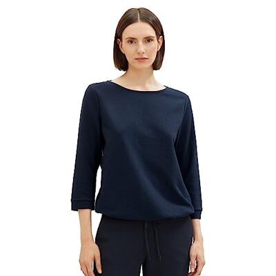 TOM TAILOR 1024039 dam T-tröja, 10668 – himmelskaptensblå, XXL TOM TAILOR 1024039 dam T-tröja, 10668 – himmelskaptensblå, XXL