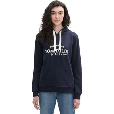 TOM TAILOR Denim damtröja, 10668 – himmelskaptensblå, XXL TOM TAILOR Denim damtröja, 10668 – himmelskaptensblå, XXL