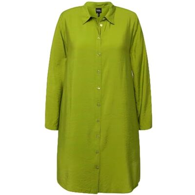 Ulla Popken Ulla popkar, kvinnor, stora storlekar, lång blus med slits, A-linje, Grön, 42-44 Ulla Popken Ulla popkar, kvinnor, stora storlekar, lång blus med slits, A-linje, Grön, 42-44
