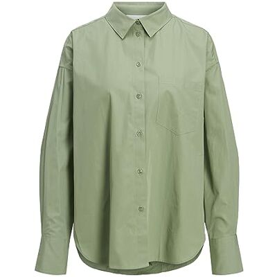 JJXX JACK & JONES Jxjamie Ls Relaxed Poplin Shirt Noos dam Blus, Loden frost, XL JJXX JACK & JONES Jxjamie Ls Relaxed Poplin Shirt Noos dam Blus, Loden frost, XL