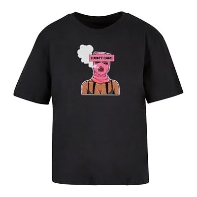 dam-t-shirt I Don't Care Tee, avslappnad t-shirt med tryck, överdimensionerad passform, bomull, storlekar XS – 5XL, svart, S dam-t-shirt I Don't Care Tee, avslappnad t-shirt med tryck, överdimensionerad passform, bomull, storlekar XS – 5XL, svart, S