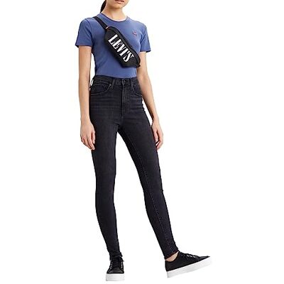 Levi's dam Jeans Mile High Super Skinny Jeans, Black Ground, 25W / 28L Levi's dam Jeans Mile High Super Skinny Jeans, Black Ground, 25W / 28L