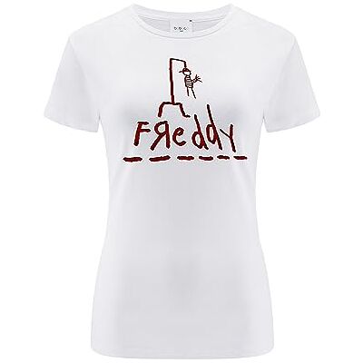 ERT GROUP Warner Bros. Nightmare of Elm Street, Nightmare of the Elm Street 009, Kortärmad T-shirt dam, 100% bomull, Ensidigt levande tryck, Size M, White, Sömlös design, ERT GROUP Warner Bros. Nightmare of Elm Street, Nightmare of the Elm Street 009, Kortärmad T-shirt dam, 100% bomull, Ensidigt levande tryck, Size M, White, Sömlös design,