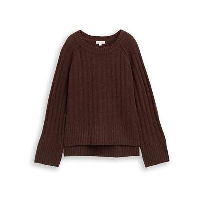 TOM TAILOR damtröja, 39062 – Dark Pecan Brown Melange, 3XL TOM TAILOR damtröja, 39062 – Dark Pecan Brown Melange, 3XL