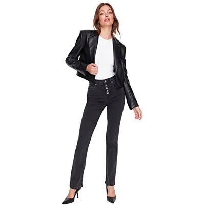 Trendyol Flare jeans, svart, 34, Svart, 60 SE Trendyol Flare jeans, svart, 34, Svart, 60 SE