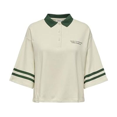 ONLY Onlkelly S/S Oversized Polo JRS, Björk, M ONLY Onlkelly S/S Oversized Polo JRS, Björk, M