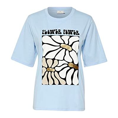 KAFFE Dam T-shirt kortärmad lös passform KAcherry T-shirt, Windsurfer, XS KAFFE Dam T-shirt kortärmad lös passform KAcherry T-shirt, Windsurfer, XS