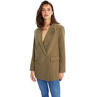 Trendyol Damkavajjacka, ljus kaki, 36 Trendyol Damkavajjacka, ljus kaki, 36