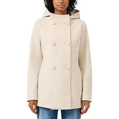QS dam 2175368 jacka i ullutseende, vit, XL QS dam 2175368 jacka i ullutseende, vit, XL