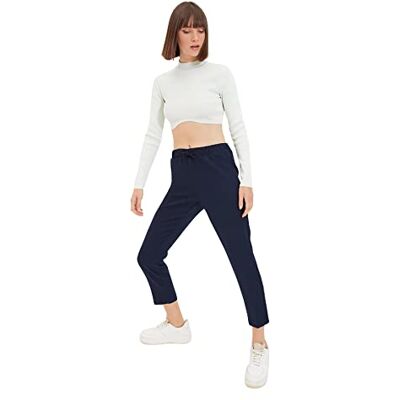 Trendyol Dam marinblå handled pojke joggingbyxor, marinblå, 34 SE Trendyol Dam marinblå handled pojke joggingbyxor, marinblå, 34 SE