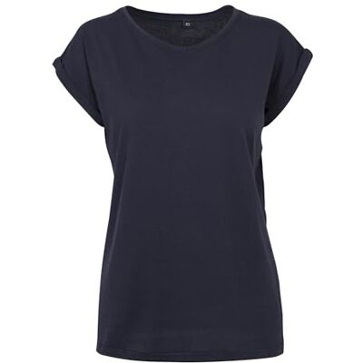Build Your Brand Ladies Extended Shoulder Tee T-shirt Dam, Marinblå, 3XL Build Your Brand Ladies Extended Shoulder Tee T-shirt Dam, Marinblå, 3XL