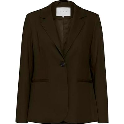 KAFFE Blazer Single Breasted Notch Lapel Regular Fit Jetted Pockets, Skogsnatt, 36 KAFFE Blazer Single Breasted Notch Lapel Regular Fit Jetted Pockets, Skogsnatt, 36