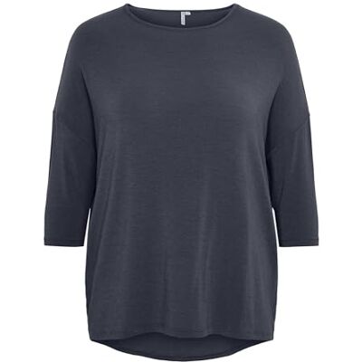 ONLY Carmakoma Carlamour 3/4 topp Jrs Noos, Indien-bläck, L dam, Indien bläck, L ONLY Carmakoma Carlamour 3/4 topp Jrs Noos, Indien-bläck, L dam, Indien bläck, L