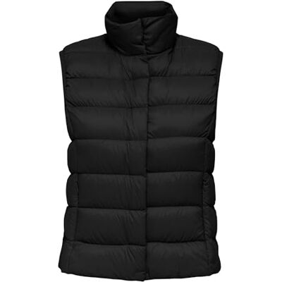 ONLY Onlruby Quilted Down Waistcoat Otw, svart, XL ONLY Onlruby Quilted Down Waistcoat Otw, svart, XL
