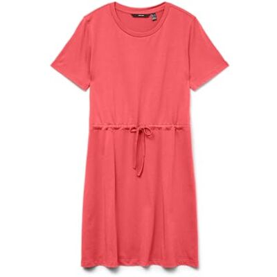 VERO MODA Vmluna Ss Short String Dress JRS Noos, dubarry, S VERO MODA Vmluna Ss Short String Dress JRS Noos, dubarry, S