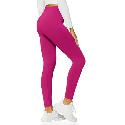 Conceited fleecefodrade leggings kvinnor – vanliga och plusstorlekar tights – premiumtyg i många färger, Magenta rosa, L-XL Conceited fleecefodrade leggings kvinnor – vanliga och plusstorlekar tights – premiumtyg i många färger, Magenta rosa, L-XL