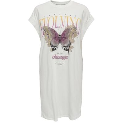 ONLY dam Onllucy Life S/L Butterfly Dress Box Jrs Jerseyklänning ONLY dam Onllucy Life S/L Butterfly Dress Box Jrs Jerseyklänning