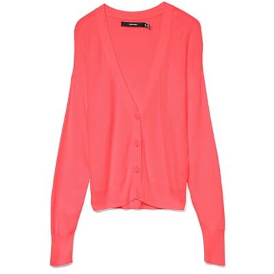 VERO MODA Damer Vmnewlexsun Ls Short V-Neck Car Ga Noos kofta, dubarry, XS VERO MODA Damer Vmnewlexsun Ls Short V-Neck Car Ga Noos kofta, dubarry, XS