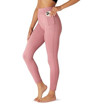 FM London leggings med hög midja – mjuka damleggings i full längd och capridesign – stretchiga och bekväma, passar som yogabyxor eller gymleggings, Rosa (Capri), S FM London leggings med hög midja – mjuka damleggings i full längd och capridesign – stretchiga och bekväma, passar som yogabyxor eller gymleggings, Rosa (Capri), S