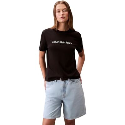 Calvin jeans dam A- INST. Logo Classic TEE SS LV047C912G grafiska t-shirts, svart (svart), M, svart (svart), M Calvin jeans dam A- INST. Logo Classic TEE SS LV047C912G grafiska t-shirts, svart (svart), M, svart (svart), M