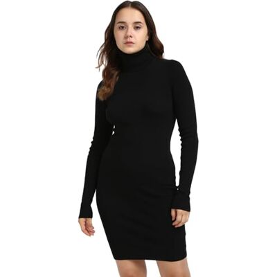 Calvin Jeans dam vävd etikett tight tröja klänning J20J224150, tröja klänning, svart, XS, Svart (k svart), XS Calvin Jeans dam vävd etikett tight tröja klänning J20J224150, tröja klänning, svart, XS, Svart (k svart), XS