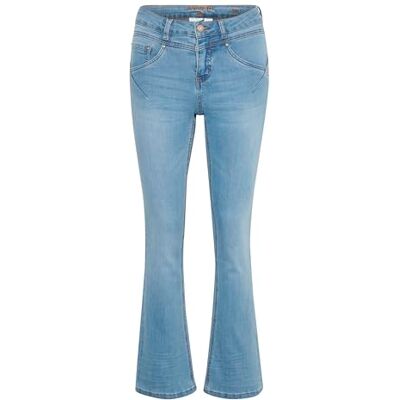 Cream dam Jeans Women's Jeans Bootcut Legs Full-length Slim Fit Regular Waistband Cream dam Jeans Women's Jeans Bootcut Legs Full-length Slim Fit Regular Waistband