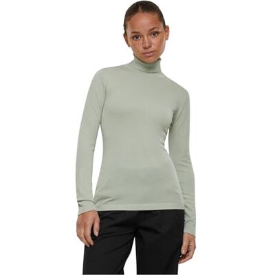 Urban Classics Damsweatshirt, stickad turtleneck tröja, softsalvia 3XL, softsalvia, 3XL Urban Classics Damsweatshirt, stickad turtleneck tröja, softsalvia 3XL, softsalvia, 3XL