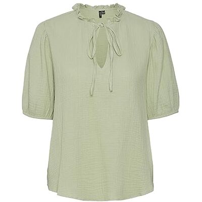 VERO MODA damblus VMNATALI NIA 2/4 Wide Top WVN, Reseda, XS VERO MODA damblus VMNATALI NIA 2/4 Wide Top WVN, Reseda, XS