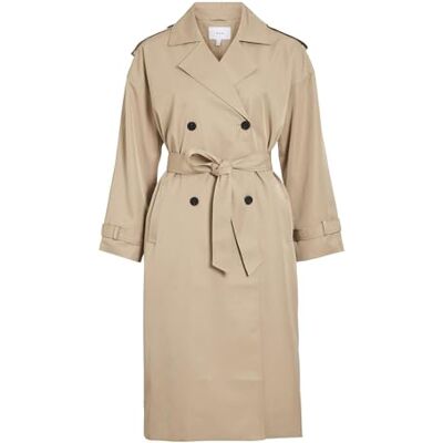 Vila dam Viaddison L/S lång trenchcoat-Noos, Savannah Tan, 36 Vila dam Viaddison L/S lång trenchcoat-Noos, Savannah Tan, 36