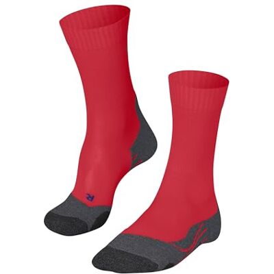 FALKE dam Vandringsstrumpor TK2 Explore Cool W So lyocell funktionsgarn tjock anti-blåsor 1 par, Röd Big Red 8178, 39-40 FALKE dam Vandringsstrumpor TK2 Explore Cool W So lyocell funktionsgarn tjock anti-blåsor 1 par, Röd Big Red 8178, 39-40