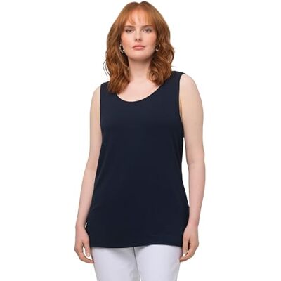 Ulla Popken dam Rh Top, Midnatt blå, 42-44 Ulla Popken dam Rh Top, Midnatt blå, 42-44