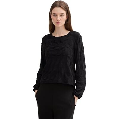 TOM TAILOR Denim damblus, 14482 – djup svart, L TOM TAILOR Denim damblus, 14482 – djup svart, L
