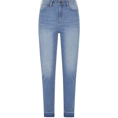 Urban Classics Dam skinny hög midja öppen hem jeans byxor, Klar blå blekt, 36 Urban Classics Dam skinny hög midja öppen hem jeans byxor, Klar blå blekt, 36
