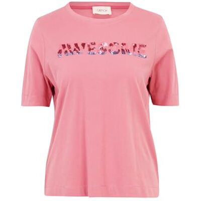 Cartoon Tecknad dam-t-shirt, Patch rosé/blå, 44 Cartoon Tecknad dam-t-shirt, Patch rosé/blå, 44