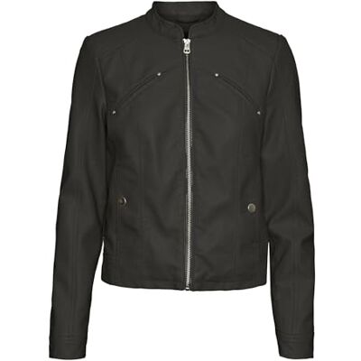 VERO MODA dam Vmcfavodona belagd jacka Noos Cur byxor, svart, 48 VERO MODA dam Vmcfavodona belagd jacka Noos Cur byxor, svart, 48