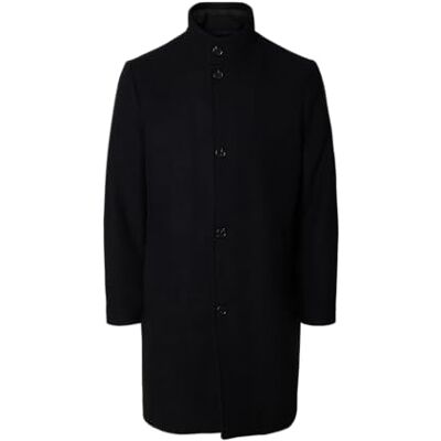 SELECTED FEMME Slhrainar Lano Coat Noos, svart, M SELECTED FEMME Slhrainar Lano Coat Noos, svart, M