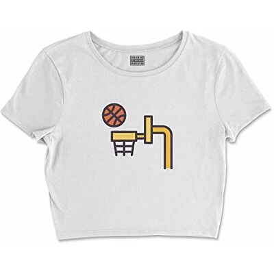 Bona Basics , Digitalt tryck, bas-t-shirt för kvinnor, 100% bomull, vit, avslappnad, damtoppar, storlek: L, Vitt och blått Bona Basics , Digitalt tryck, bas-t-shirt för kvinnor, 100% bomull, vit, avslappnad, damtoppar, storlek: L, Vitt och blått
