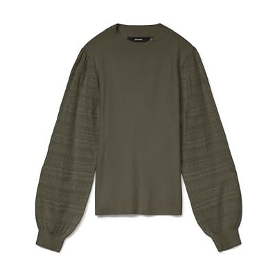 VERO MODA Vmnewlimone Ls highneck tröja Boo, Druva blad, XL VERO MODA Vmnewlimone Ls highneck tröja Boo, Druva blad, XL