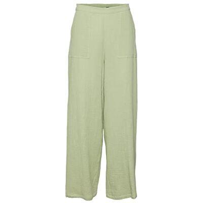 VERO MODA dam Vmnatali Nia Hw Pant WVN byxor, Reseda, XS VERO MODA dam Vmnatali Nia Hw Pant WVN byxor, Reseda, XS